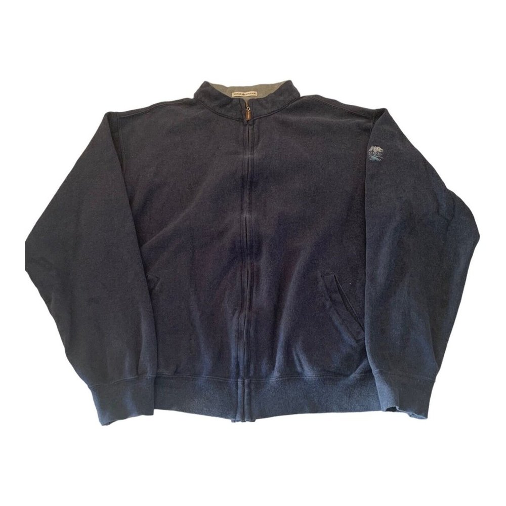 Peter Millar Men’s Large Full Zip Blue Long Sleeve Jacket